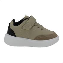Tênis Bebe Casual Molekinho Napa Floter Rustico Areia Preto Tênis Bebe Casual Molekinho Napa Floter Rustico Areia Preto