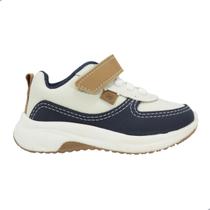 Tênis Bebe Molekinho Napa Floter 2634.109 Branco Off/Marinho Tênis Bebe Molekinho Napa Floter 2634.109 Branco Off/Marinho
