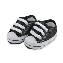 Tênis Bebê Soffete Jeans Preto Tênis Bebê Soffete Jeans Preto