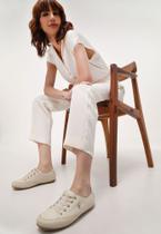 Tênis Bege Feminino Casual Cadarço Confortável Leve Metal Gato Tênis Bege Feminino Casual Cadarço Confortável Leve Metal Gato