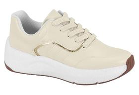 Tênis Beira Rio Casual Feminino Com Solado Plataforma Branco Off Tênis Beira Rio Casual Feminino Com Solado Plataforma Branco Off