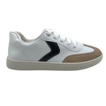 Tênis Beira Rio Flat Form Branco com Preto 4313103 Tênis Beira Rio Flat Form Branco com Preto 4313103