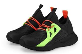 Tênis Bibi Baby II Fly Preto Citrus Fire 1186152 Tênis Bibi Baby II Fly Preto Citrus Fire 1186152