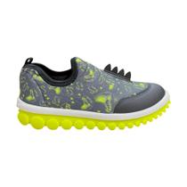 Tênis Bibi Roller 2.0 Lycra Preto/Estampado/Dino