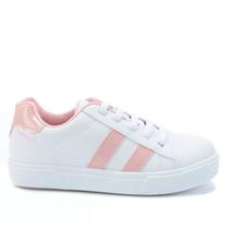 Tênis Bloompy Casual Kids Branco Rosa Branco