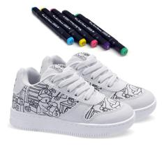 Tênis Bobbie Goods Bob Goods Minipé Menino Menina Colorir