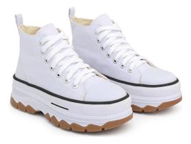Tenis Bota Cano Alto Tratorado Casual Versatil Tenis Bota Cano Alto Tratorado Casual Versatil
