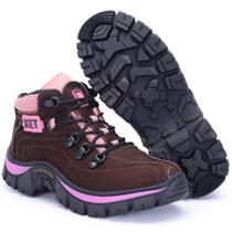 Tenis Bota Feminina Couro Médio Adventure Ketter Boots Café