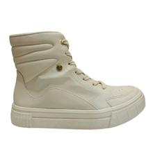 Tênis Bota Feminina Quiz 63191614 Cano Alto com Zíper