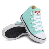 Tenis Bota Infantil Cano Alto Lets All Feminino E Masculino
