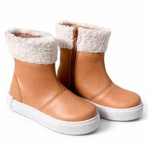 Tênis Bota Infantil Menina Cano Alto Com Pelinho Confortável e Quentinho Tênis Bota Infantil Menina Cano Alto Com Pelinho Confortável e Quentinho