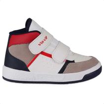 Tenis bota infantil via vip meninos 2825 escolar calce facil