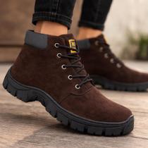 Tênis Bota Masculino Adventure Coturno Casual Robusto para Trabalho e Trilha Café Tênis Bota Masculino Adventure Coturno Casual Robusto para Trabalho e Trilha Café