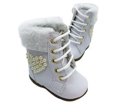 Tênis Botinha Branca Sapatinho Infantil Feminino Menina Bebê Tênis Botinha Branca Sapatinho Infantil Feminino Menina Bebê