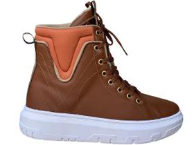 Tênis Botinha Caramelo S6090 Tênis Botinha Caramelo S6090