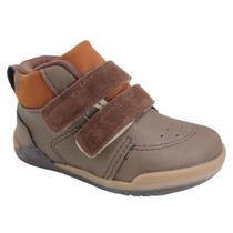 Tênis Botinha Casual Bebe Menino Calce Fácil Dia a Dia Kidy 008-0604