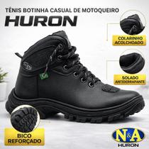 Tênis Botinha Coturno Motoqueiro Napa Huron