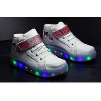 Tenis Botinha Feminino De Led Borboleta Glitter Limitado Tenis Botinha Feminino De Led Borboleta Glitter Limitado