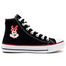 Tenis Botinha Feminino Minnie Laço Vermelho