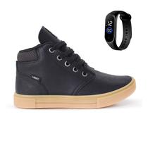 Tenis Botinha Infantil Meninos Casual Cano Alto Confortavel + Relogio Tenis Botinha Infantil Meninos Casual Cano Alto Confortavel + Relogio