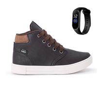 Tenis Botinha Infantil Meninos Casual Cano Alto Confortavel + Relogio Tenis Botinha Infantil Meninos Casual Cano Alto Confortavel + Relogio