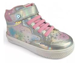 Tênis Botinha Infantil Ortopasso Leve Macia tiras autocolantes Elástico