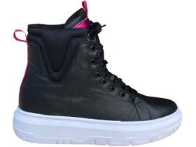 Tênis Botinha Preto/Pink S6090 Tênis Botinha Preto/Pink S6090