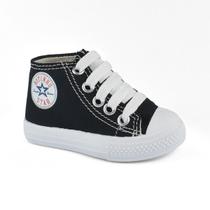 Tênis Botinho B242 Casual Cano Alto Meninos Preto