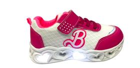 Tênis Botinho Barbie Led Coração Infantil Feminino - BT508