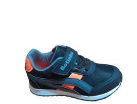 Tenis Botinho Menino tiras autocolantes Casual Antiderrapante Preto Tenis Botinho Menino tiras autocolantes Casual Antiderrapante Preto
