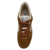 Tênis Bottero Couro Legítimo Camurça Detalhe Lateral