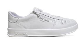 Tênis Bottero Couro Legítimo Com Ziper Flexível Top 364902
