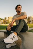 Tênis Branco Academia Sola Baixa Masculino Feminino Unissex de Corrida Caminhada Treino Confortável Tênis Branco Academia Sola Baixa Masculino Feminino Unissex de Corrida Caminhada Treino Confortável