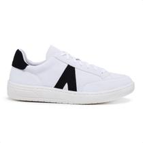 Tenis Branco com Preto Designer A Estilo e Conforto Tenis Branco com Preto Designer A Estilo e Conforto