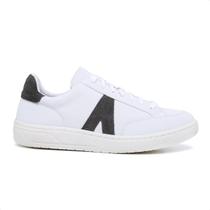 Tenis Branco Escolar com Cinza Resistente e Estiloso Tenis Branco Escolar com Cinza Resistente e Estiloso