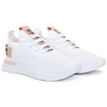 Tênis Branco Feminino Academia Esportivo Caminhada BF Shoes