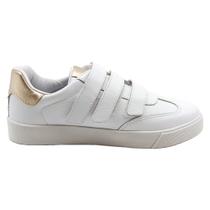 Tênis Branco Feminino Branco Casual Couro Original Leve Conf