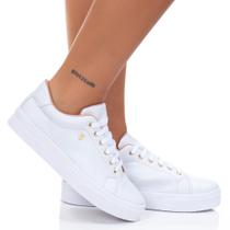 Tênis Branco Feminino Casual Estilo Shoes