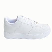 Tênis Branco Feminino Moda Casual Sneakers Slip Ons Curvim