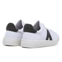 Tenis Branco Feminino Moda com Cinza Fashion Confort