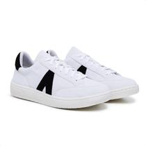 Tenis Branco Feminino Moda com Preto Fashion Confort