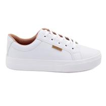 Tênis Branco Feminino Sola Alta Original Sapatênis Casual Tênis Branco Feminino Sola Alta Original Sapatênis Casual