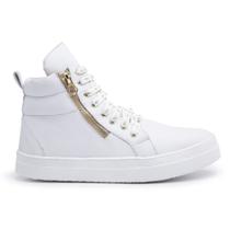 Tênis Branco Fitness Feminino Estilo Caminhada e Dia dia Inverno 26.
