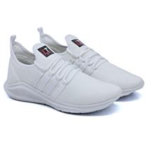 Tênis Branco Masculino Esportivo Corrida Academia Caminhada Ultra Leve Macio Confortável
