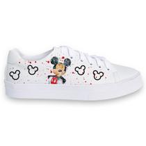 Tênis Branco Mickey e Minnie