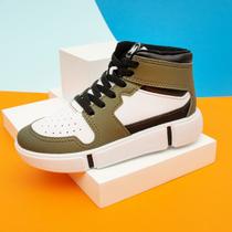 Tênis Branco/Verde Militar/Preto Ref.: 2838.114 Tênis Branco/Verde Militar/Preto Ref.: 2838.114