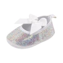 Tênis Brilhante Com Laço De Diamante Para Meninas Pequenas, Sapatos Bonitos Para Bebês