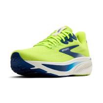 Tênis Brooks Ghost 17 Masculino Neutro Verde Limão Ácido Marinho