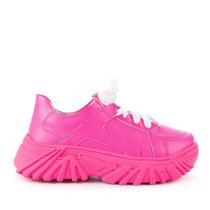 Tênis buff louis menina rio napa neon rosa