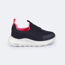 Tênis Calce Fácil Infantil Feminino Bubble Escolar Preto - PAMPILI Tênis Calce Fácil Infantil Feminino Bubble Escolar Preto - PAMPILI